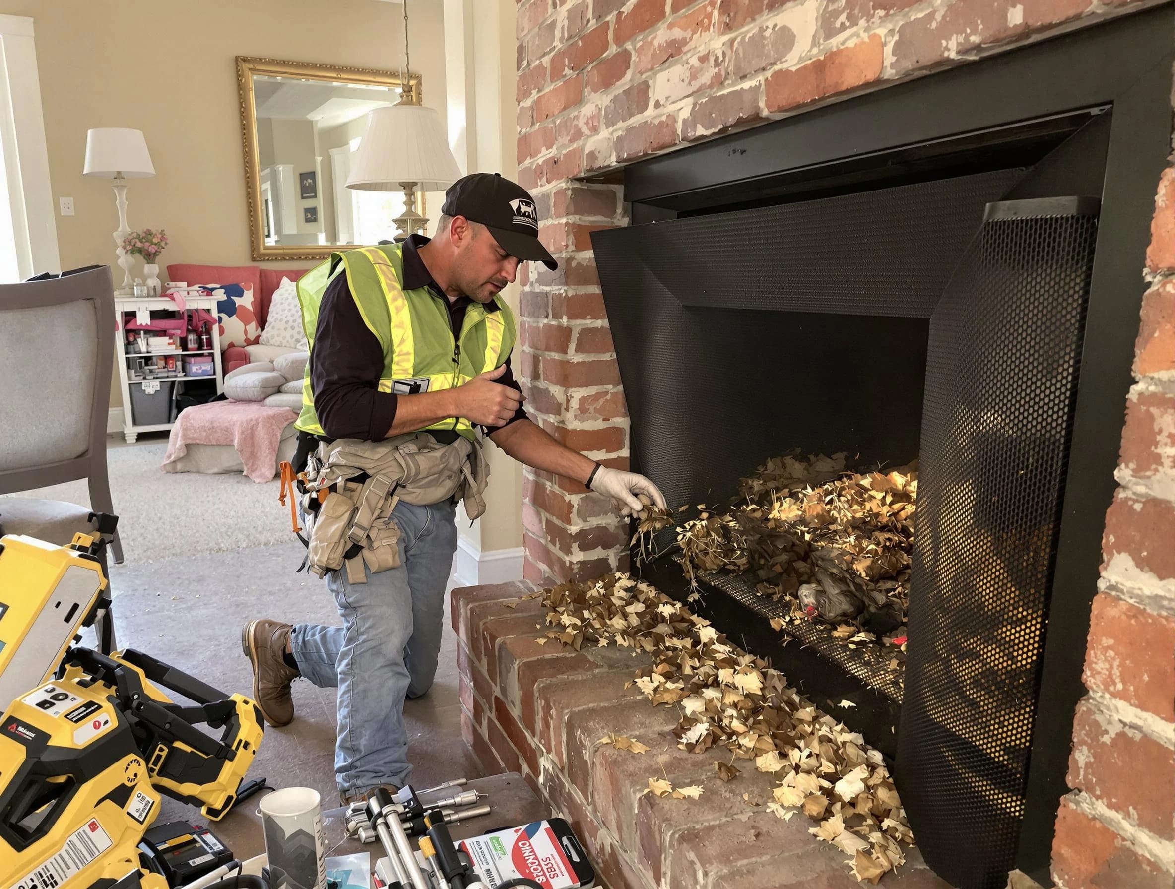 Safe screening installation by Hillsborough Chimney Sweep in Hillsborough, NJ