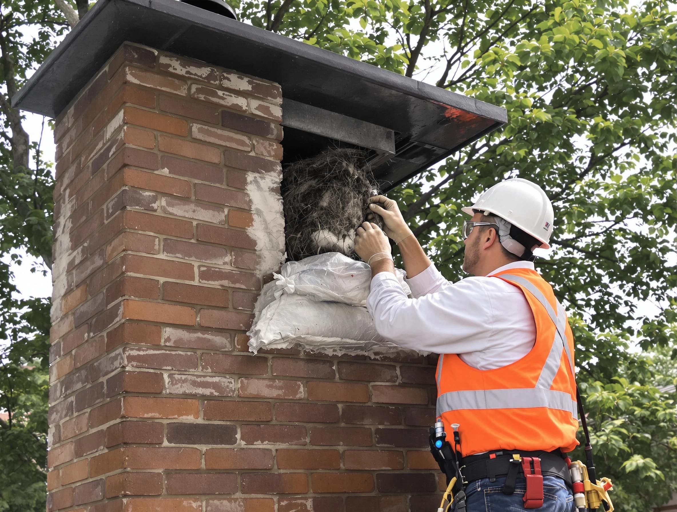 Humane removal of debris and animals by Hillsborough Chimney Sweep in Hillsborough, NJ