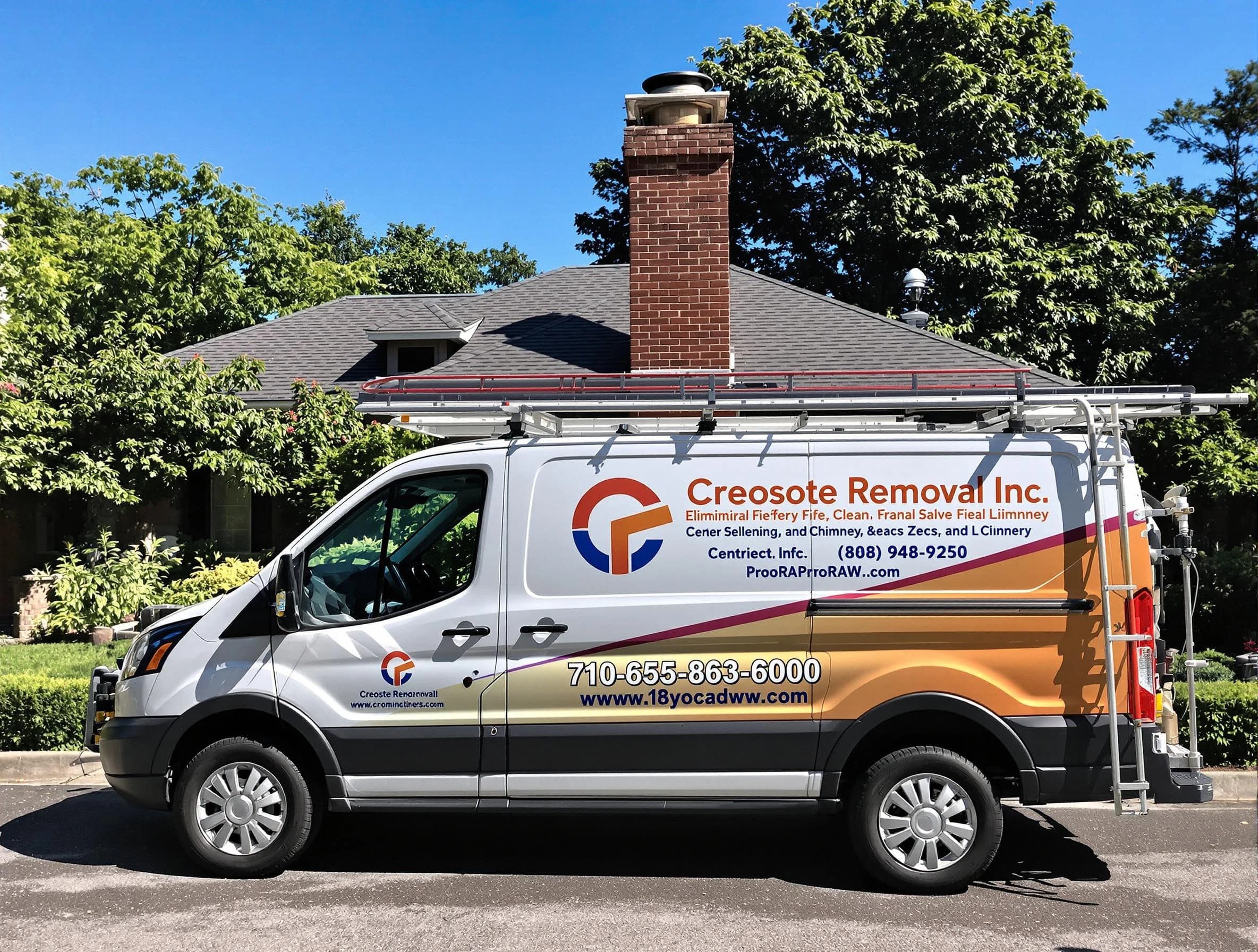 Hillsborough Chimney Sweep technician removing creosote safely in Hillsborough, NJ